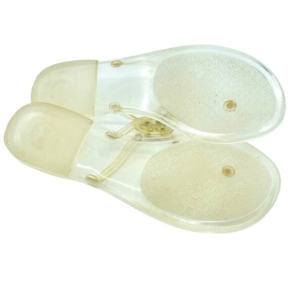 TORY BURCH~Mini Miller~RUBBER JELLY SLIDES FLAT THONG SANDAL SHOES SZ 10 - Picture 5 of 5